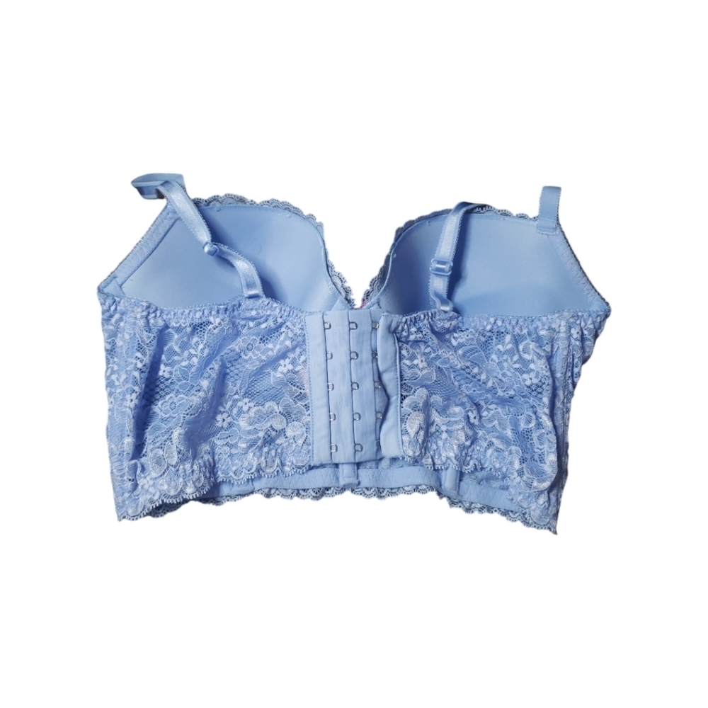 Victoria's Secret Women's Blue corset style bra 34 D - Picture 3 of 6